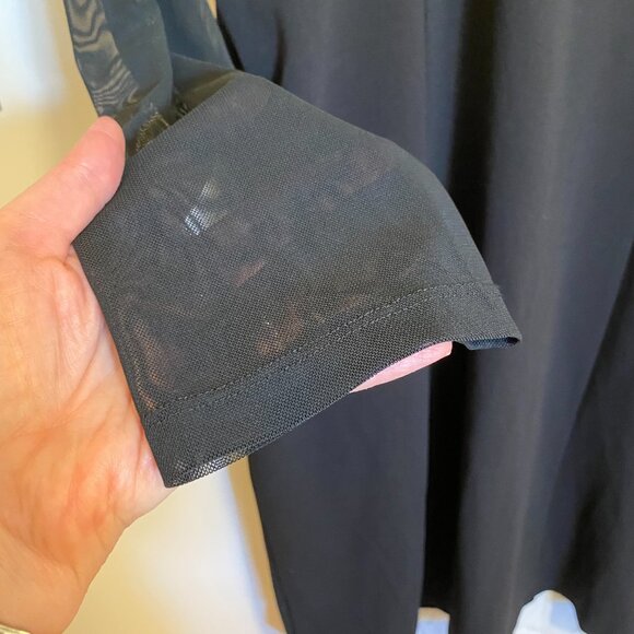 C Wonder by Christian Siriano Womens 1X (16W-18W) Runway Ruffle Dress Black NWOT - Picture 3 of 11